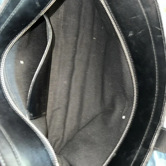 🔹 Burberry Vintage Wool and Leather Plaid Check Tote Bag - Picture 7 of 7